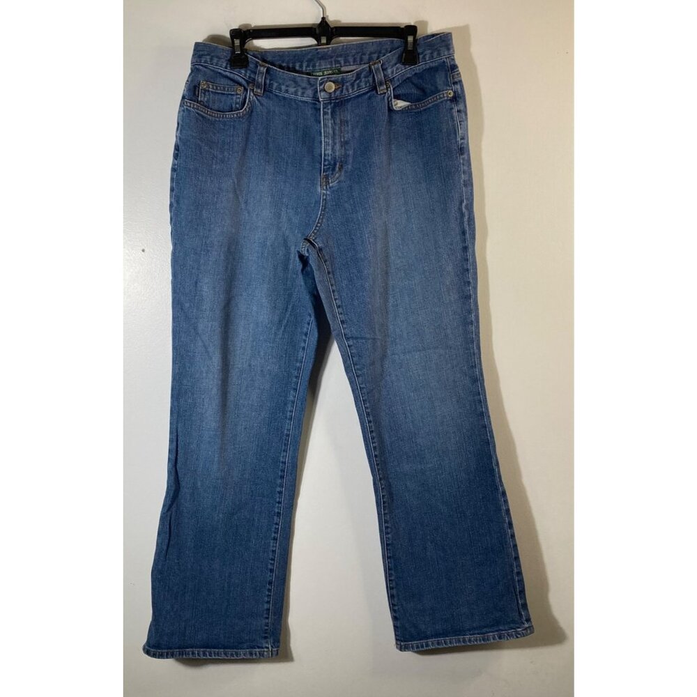 Womens Lauren Jeans Co Ralph Lauren‎ Bootcut Blue Jeans 12